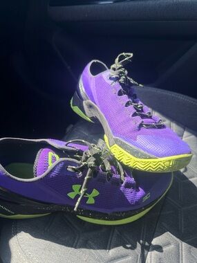 Under Armour Women's Purple & Lime Athletic Trainers